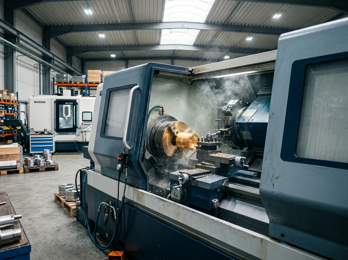CNC Turning at Brasstech Engineering Jamnagar